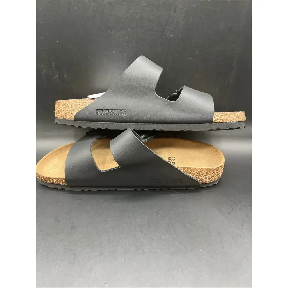 Birkenstock 2 straps adjustable sandals Flip Flops EUR Sz 40 Black NWOB